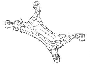 Rear subframe Nissan Altima 13-18