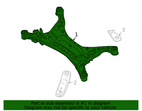 Rear subframe Nissan Altima 13-18
