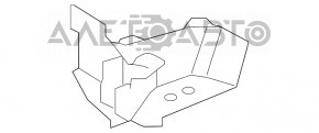 Side member bump stop left Toyota Highlander 14-19