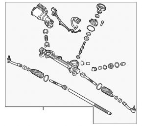 Steering rack Kia Sorento 16-18 prerest FWD