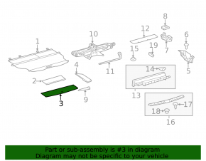 Front trunk floor for Toyota Highlander 2013