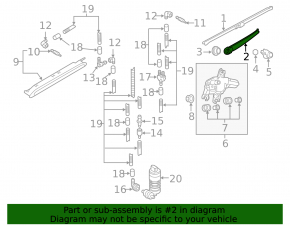 Rear wiper arm VW Tiguan 18-