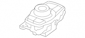 Small joystick control washer for BMW 3 F30 14-18 without navigation