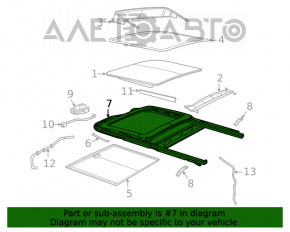 Hatch mechanism frame Dodge Durango 11-13