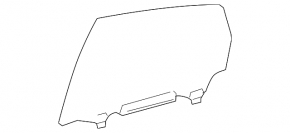 Glass door rear right Toyota Prius 30 10-15