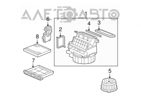 07-13 Acura MDX Heater Fan Motor