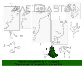 Power steering pump Porsche Cayenne 958 11-17 Hybrid broken fasteners