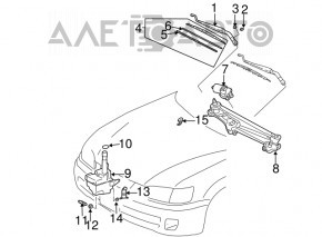 Toyota Avalon 05-12 Windscreen Washer Reservoir