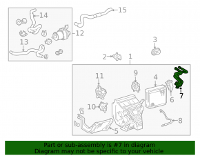 Lexus RX400h 04-09 Evaporator Tubes