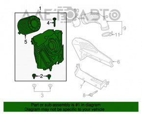 Air filter housing Audi A4 B9 17-25 2.0T
