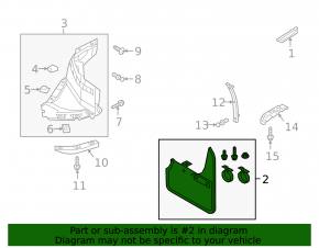 Mudguard front left Audi A5 F5 17-, worn