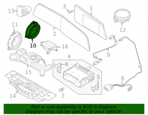 Speaker door front left Kia Niro 23-
