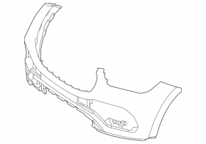 Front bumper bare Mercedes GLE 350 450 20-23 AMG pkg