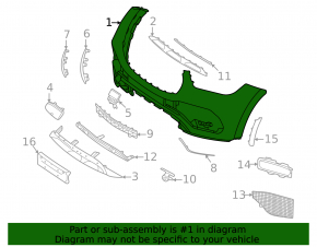 Front bumper bare Mercedes GLE 350 450 20-23 AMG pkg