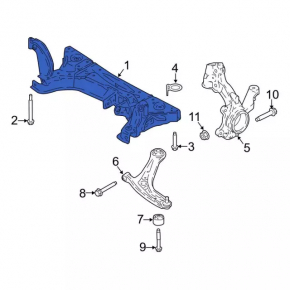 Front subframe Ford Ecosport 18-21 1.0T