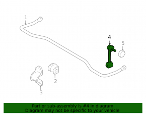 Rear right stabilizer link Mazda 6 07-13