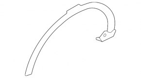 Front right fender arch trim for Land Rover Discovery Sport 20-23