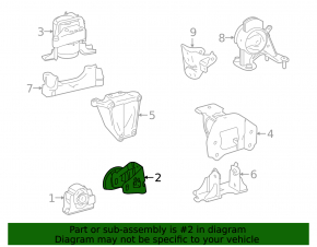 Lexus NX300h 15-21 Front Engine Mount Bracket