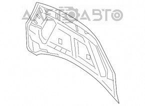 Hood bare Ford Escape MK4 20-22 aluminum OEM