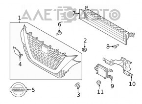 Radar cruise distronic Nissan Rogue Sport 17-22 with bracket