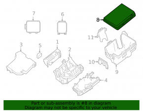 Nissan Altima 19-2.5 underhood fuse box cover rear