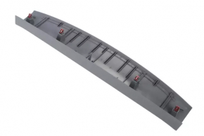 Upper tailgate trim Chevrolet Bolt EUV 22-23 dark gray