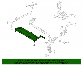 Bracket of cooling system valves for Audi E-Tron 19-23