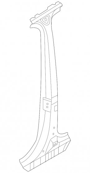 Right center pillar for Audi Q8 19-25