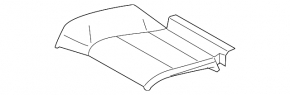 Right rear seat trim, beige, BMW 335i e92 07-13