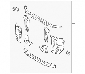 TV panel radiator Lexus GX470 03-09
