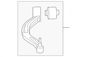 Lower rear right transverse control arm for Kia Stinger 18-23