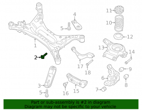 Camber bolt with washer Infiniti QX50 19-