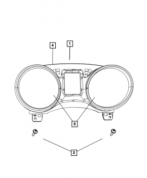 Dodge Journey 11-12 Instrument Cluster