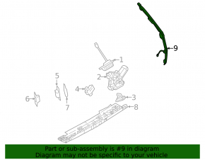 Right tailgate tilt sensor for Mitsubishi Outlander 22-25