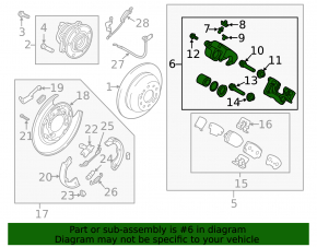 Rear right support Hyundai Santa FE Sport 17-18 rest FWD