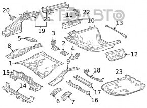 Rear Bumper Guard Lexus ES350 19-