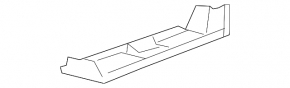 Right rear bumper protector for Toyota Rav4 16-18 rest.