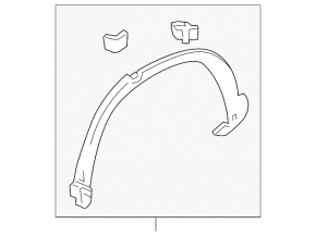 Rear left fender arch trim for Honda CRV 12-16