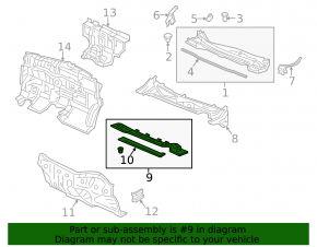Front strut bar Honda CRV 11-16