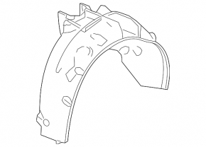 Rear left fender liner Acura TLX 15-17