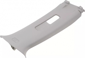 Center pillar trim upper belt right Nissan Rogue 14-20 gray