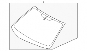 Windshield Hyundai Elantra 21-23 for camera and humidity sensor