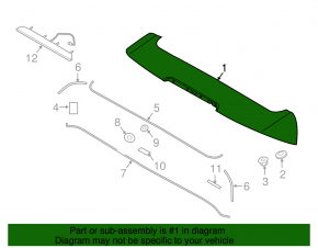 Kia Sorento 16-20 Tailgate Spoiler