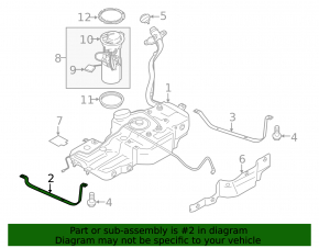 Fuel tank bracket left Porsche Macan 15-26