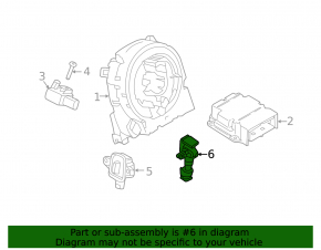 Rear left airbag sensor for Porsche Cayenne 958 11-14
