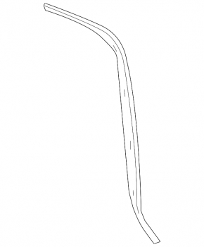 Rubber seal for the trunk door right Porsche Panamera 10-16 on the door