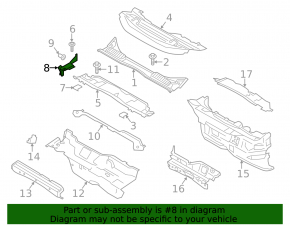 Windscreen wiper seal right Ford C-max MK2 13-18