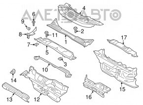 Windscreen wiper seal right Ford C-max MK2 13-18