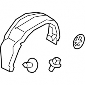 Rear right mudguard Ford Transit Connect MK2 13-