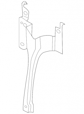 Hood lock plate Mazda CX-7 06-09